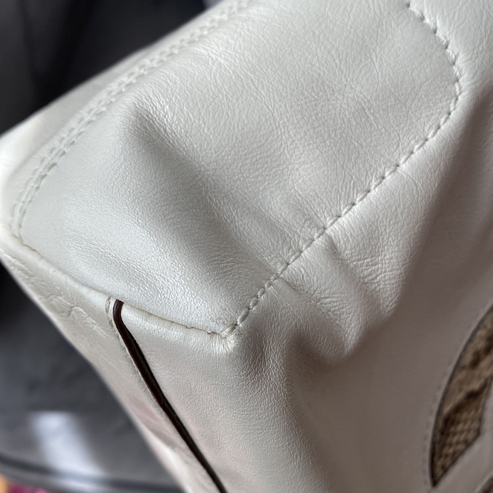 Audrey Inlaid Python Leigh Slim Tote - Picture 9 of 11